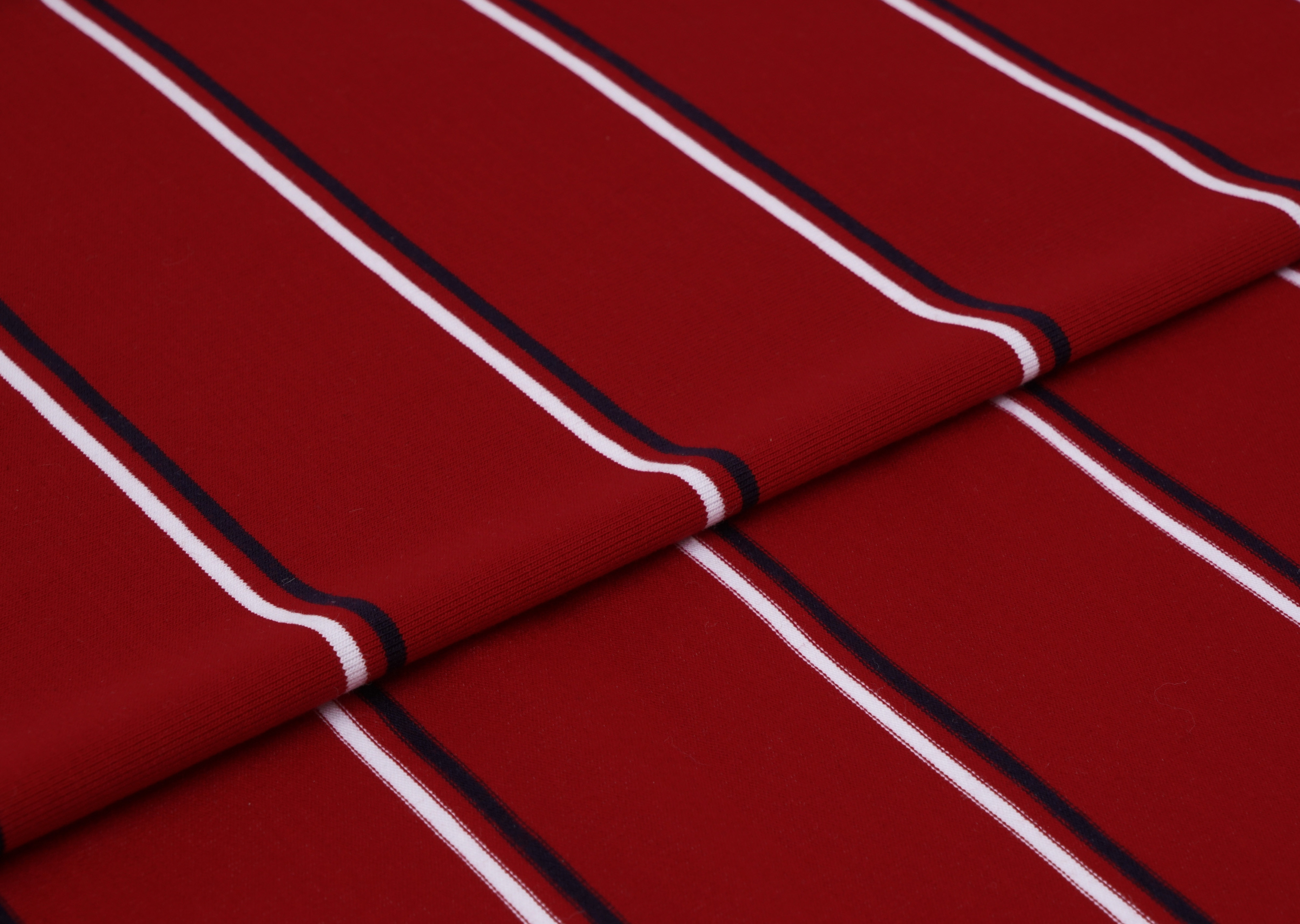 Fashionable And Versatile And Classic Striped Material Fabric For T-Shirt