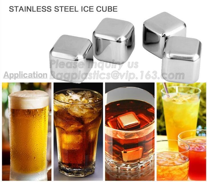 best chilling ice cubes for whiskey stainless steel whiskey stones with FDA, real dice ice cube whisky wine stone stainl
