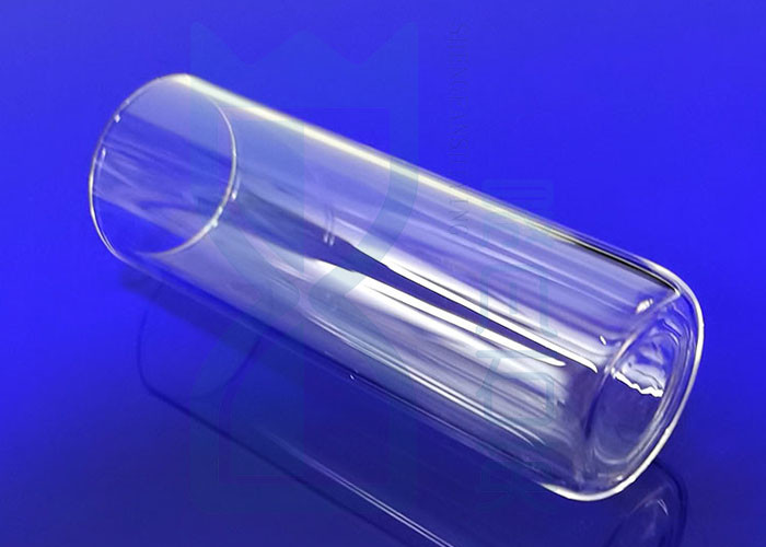 Hardened Quartz Glass Tube Instrument High Temp Resistant Round Bottom