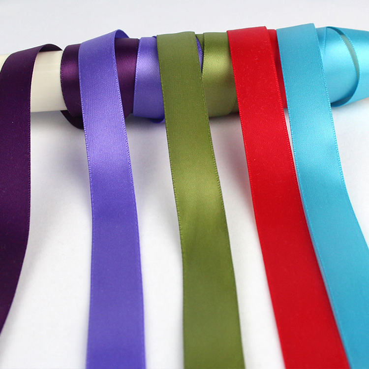 Various Color Decorative Satin Ribbon Custom Logo For Cake Wrapping