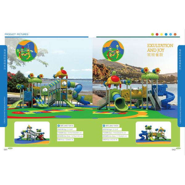 3-15 Years Old Children Outdoor Playground Equipmen Plastic Slide Set Anti Crack