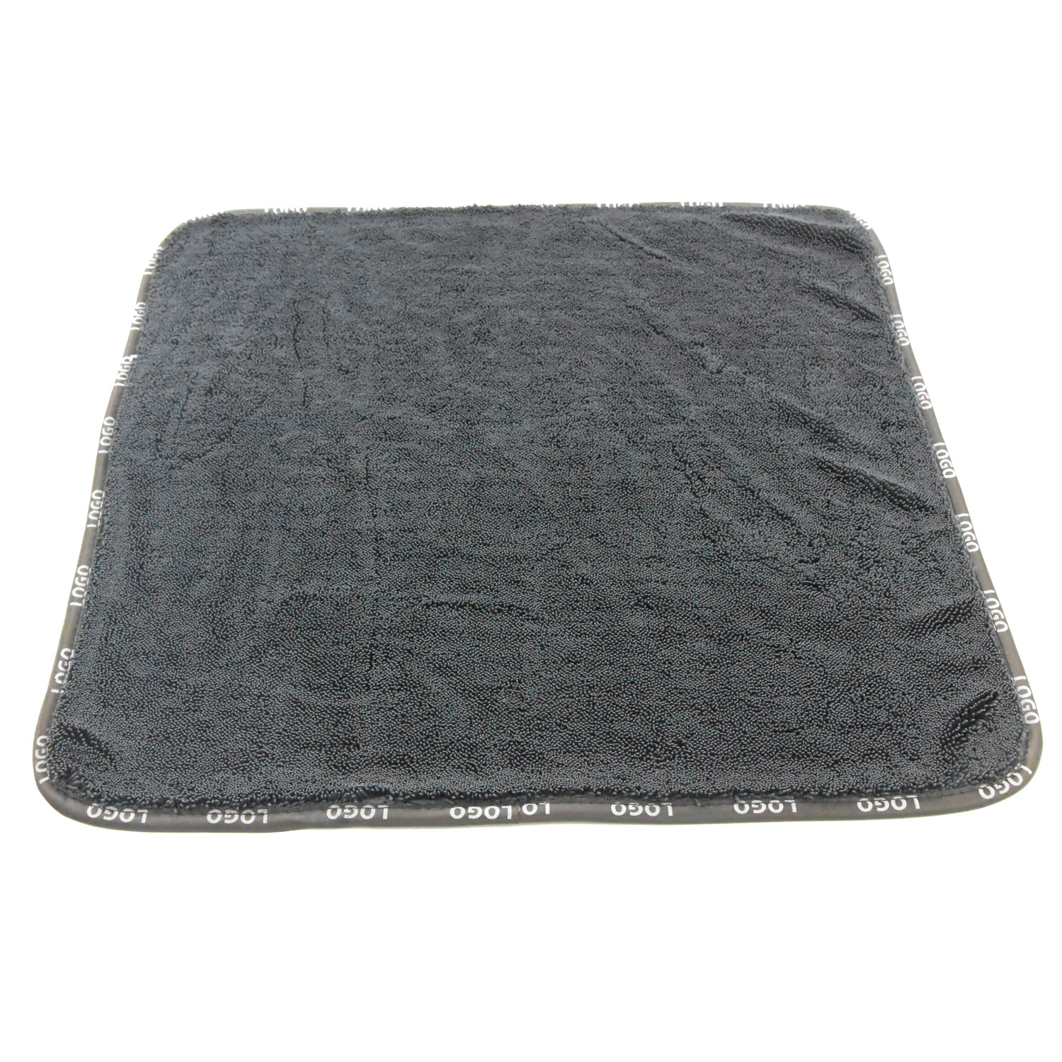 16"X16" Microfiber Car Buffing Towel Black Ultra Thick 800GSM Twist Pile 70% Polyester 30% Polyamide New Arrived