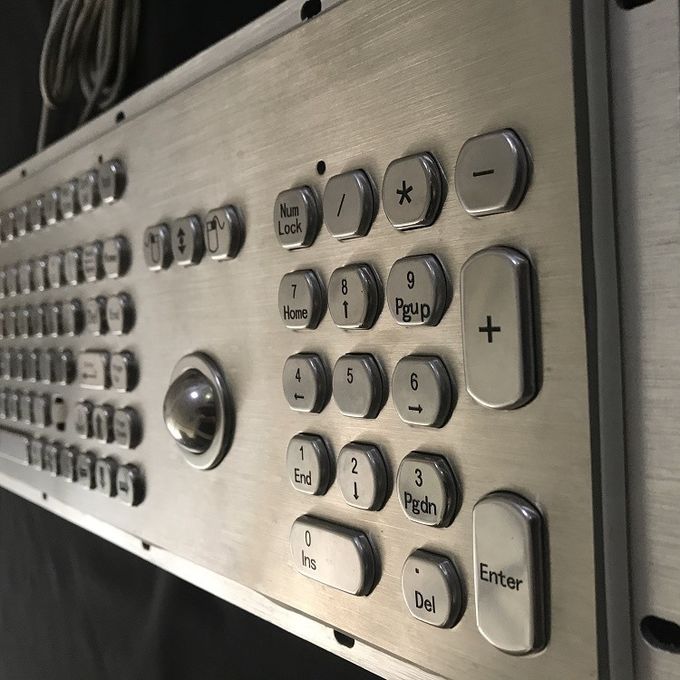 Customizable Industrial Keyboard With Touchpad 109 Keys Type Anti Scratch