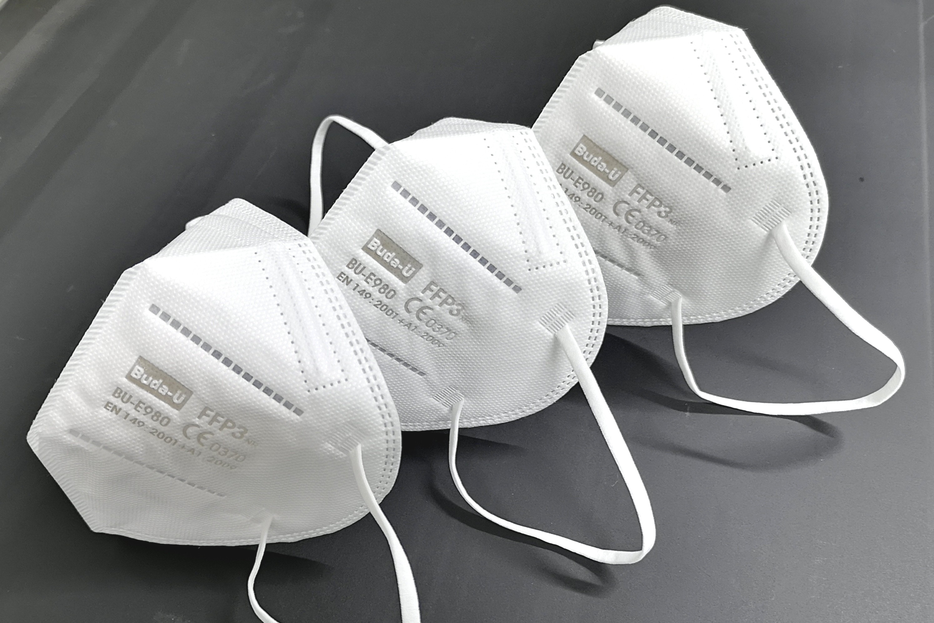 High Class Breathable FFP3 Respirator Mask , FFP3 NR With No Valve , Water Electret Meltblown & Nonwoven Fabric