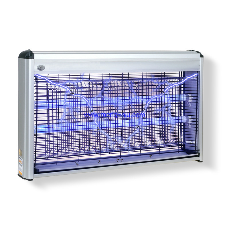 Indoor Pollution-free security Non-toxic anti mosquito lamp with Powerful 1900V Grid 40W Bulbs Alu. Frame
