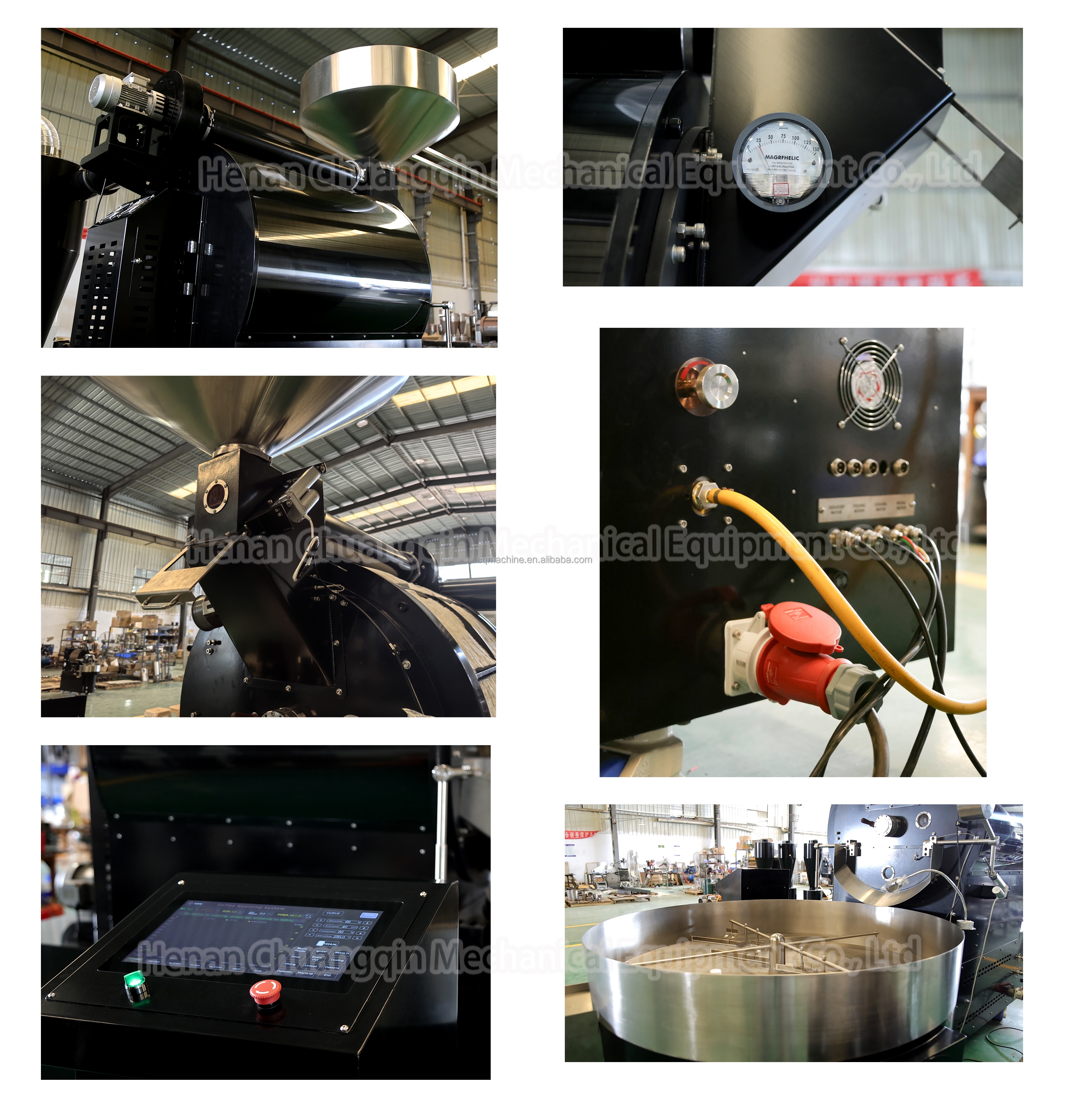 Professional Coffee Roaster Machine 60kg Commercial Coffee Roaster Smoke Filter