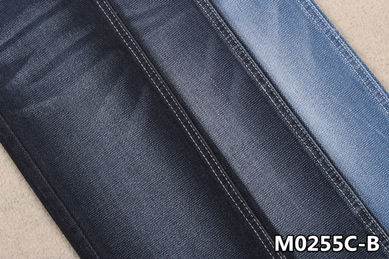 Special Weaving 9 Oz Stretchy 70 Cotton 27 Polyester Raw Denim Fabric For Women