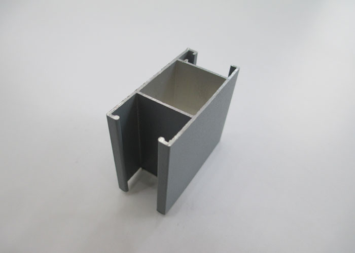 Black Sand Blasting Aluminum Door Profiles Durable For Balcony / Living Room
