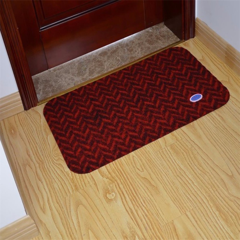 Polyester hand tufted pattern modern bath room mat with latex backing
