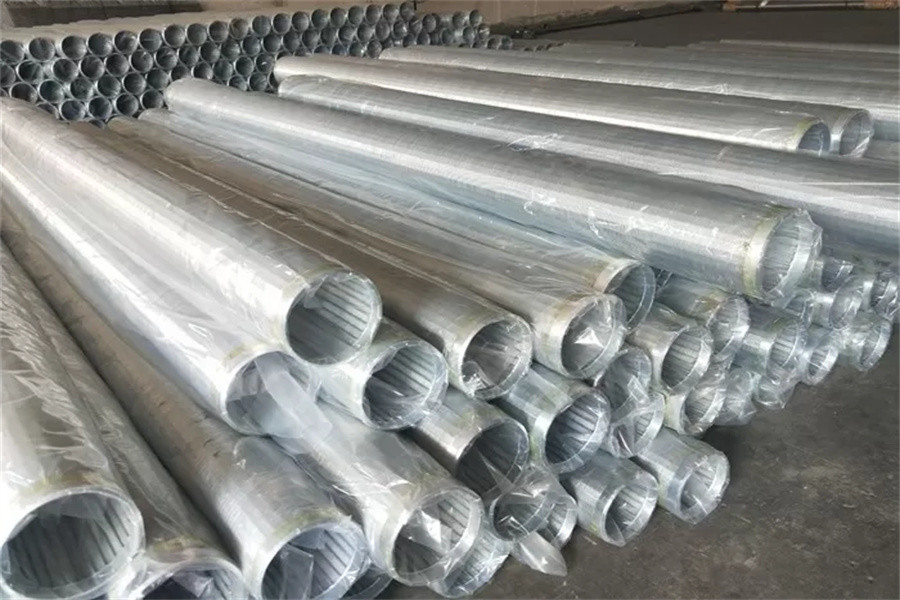 SS316L Wedge Wire Strainer Pipe 6 Inch 152.40mm Inner Diameter Continuous Slot Screen Tube