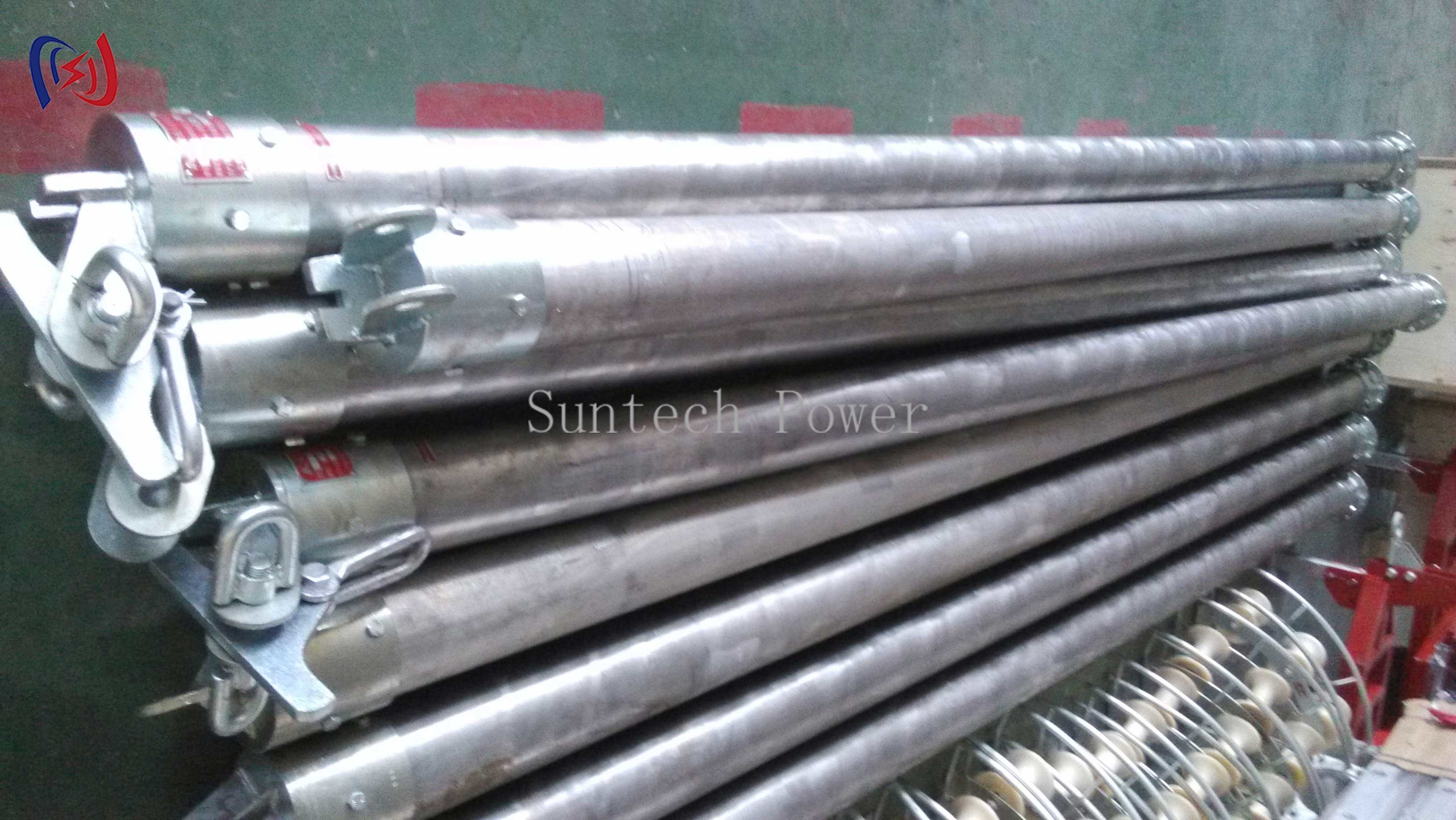 Inner Suspended Tubular Antenna Tower Gin Pole LBN Tower Erection Tools 11M