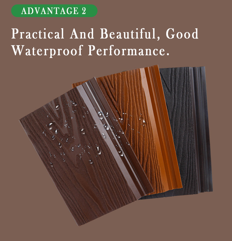 Hotel Durable Bamboo Fiber Covering Decoration For Ponds And Gardens Wpc Wall Panel