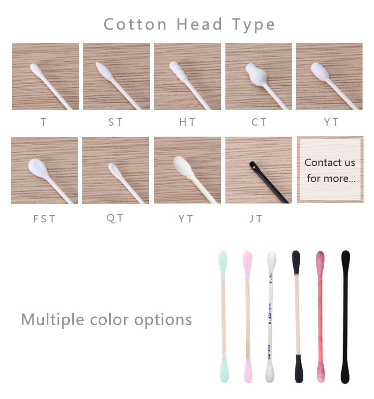 High Safety Medical Cotton Swab Optional Color Convenient To Use