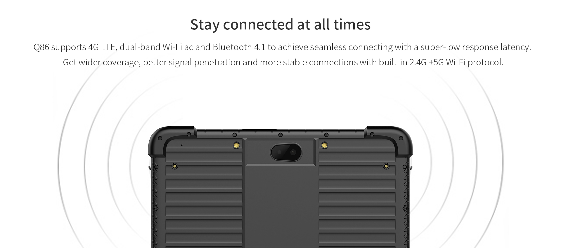 8-inch EM-Q86 Rugged Tablet PC Android 10 4GB Qualcomm 64GB Waterproof 1-Year Warrant
