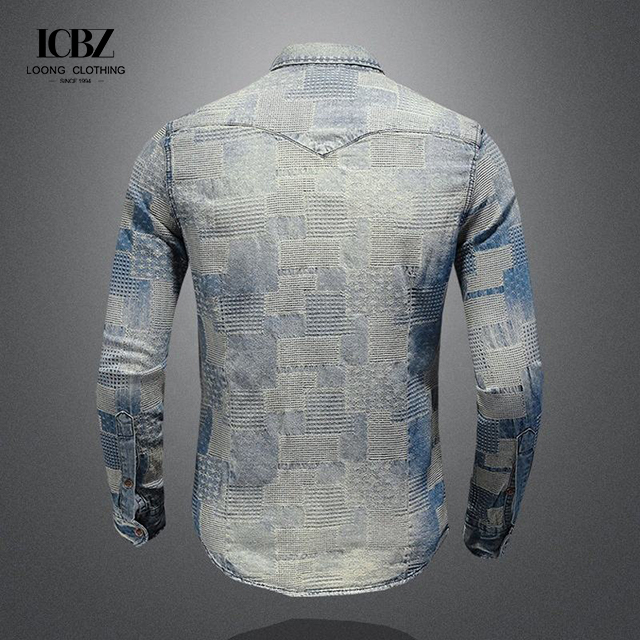 2022 Unique Design Spring Fashion Men's Retro Flower Shirt Casual Style Dress Shirts
