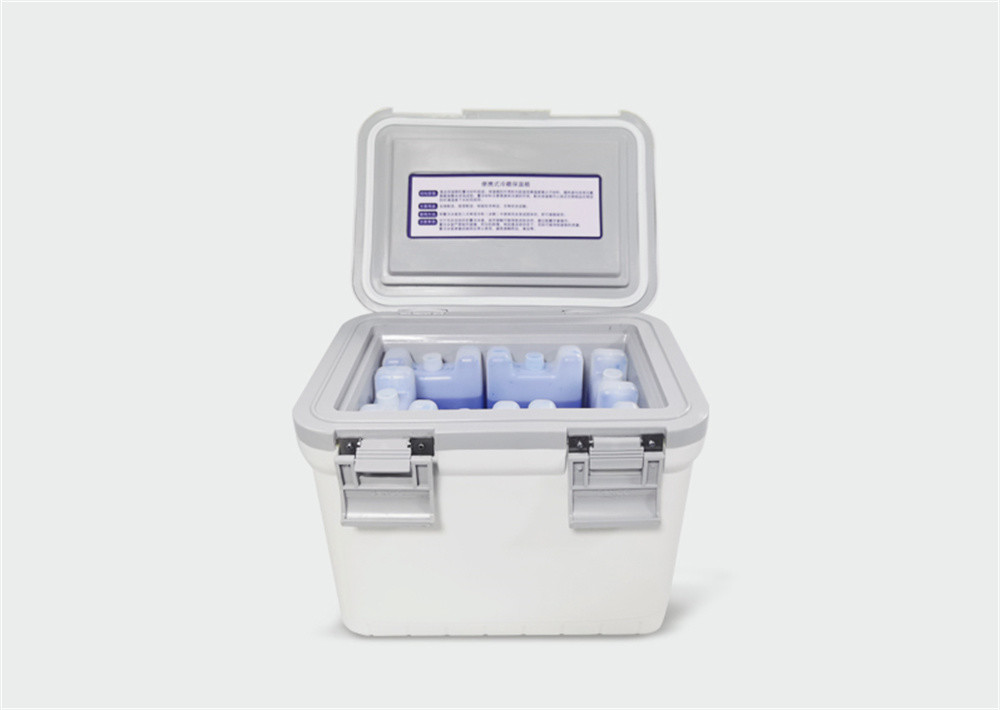 Medical Cooler Box Vaccine Blood Transport Box With Ice Brick