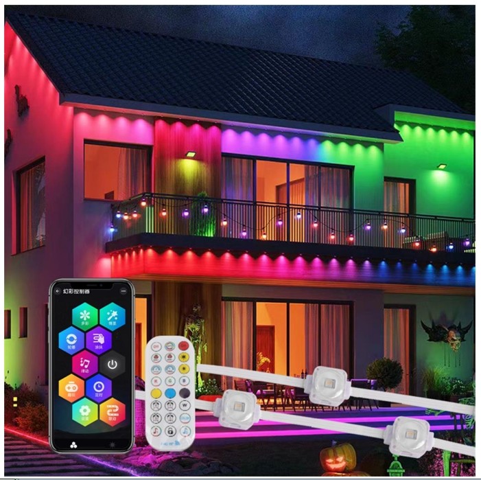 Outdoor Christmas Decoration 160 Led RGBW SMD5050 Eave Lights with Remote Control