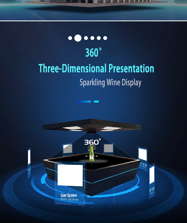 360 3D Hologram Display Full HD Interactive Holographic Display