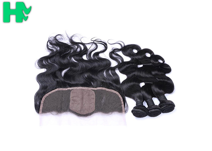 Smooth Touching Virgin Hair Bundles With Closure 3 + 1 Hair Combination