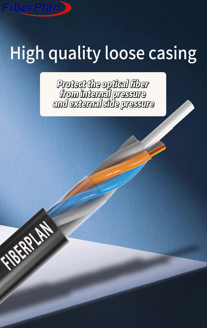 Data Transmission Single Multi Tube Cable With Water-Blocking Tape For Network GYFTY