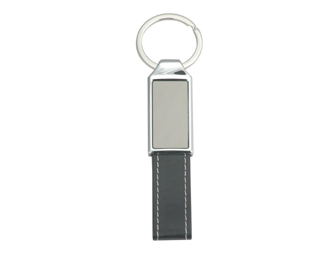 Stitching PU Leather Key Chains Zinc Alloy Mini Key Holder Leather Strap