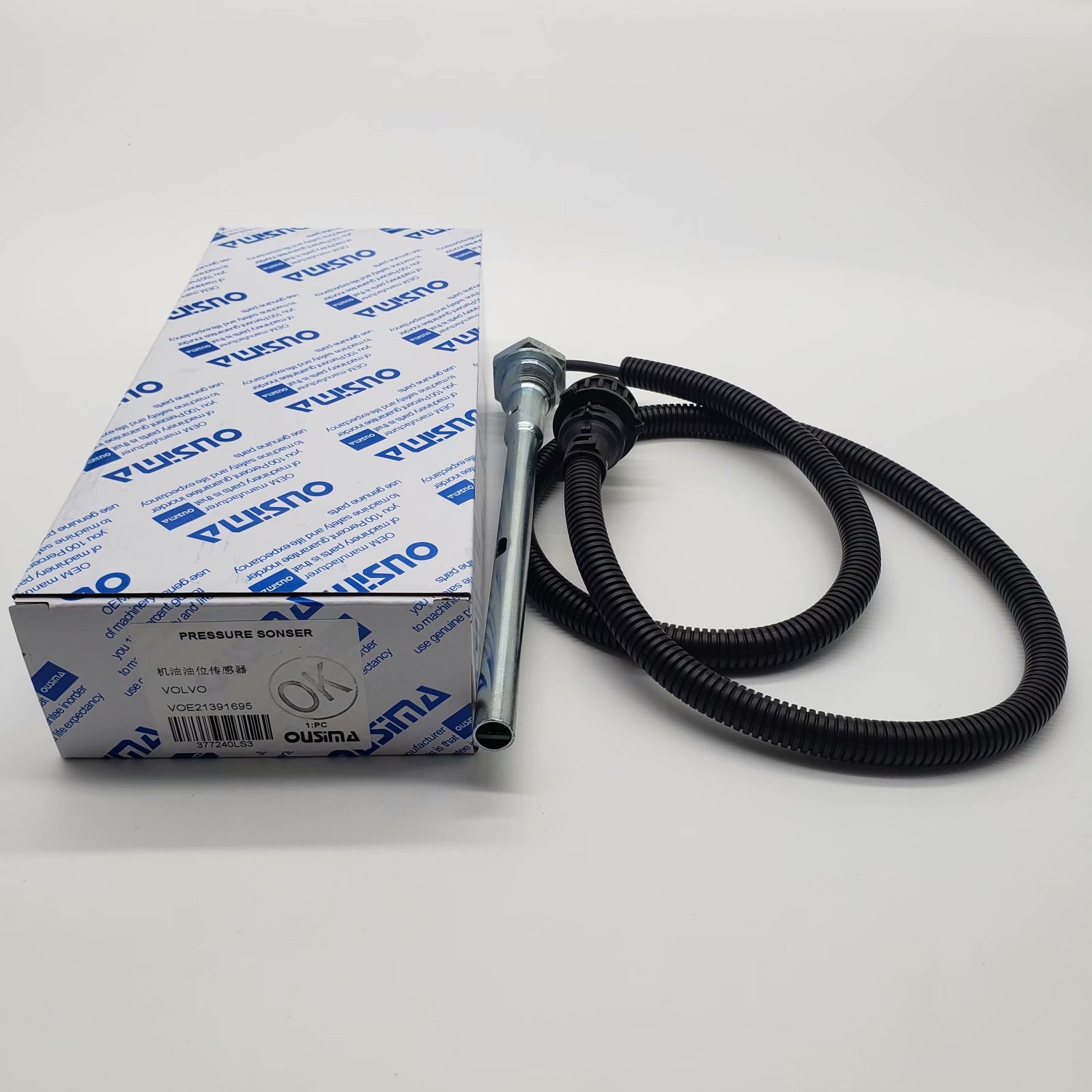 Construction Engine Oil Pressure Switch Sensor VOE21391695 For Excavator