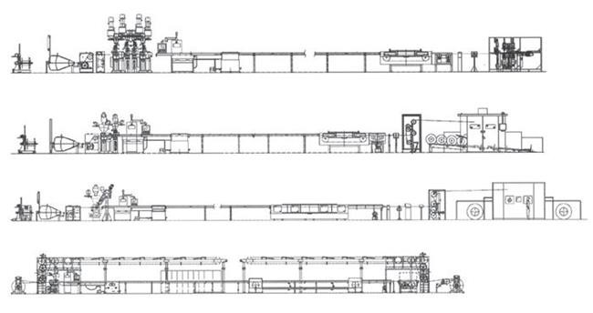 High Efficiency Cable Extrusion Line Power Cable Sheathing Machine 120mpm Max Speed