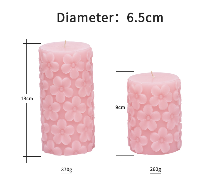 Handmade Pillar Candle Luxury Candle With Natural Soy Wax And Custom Scent