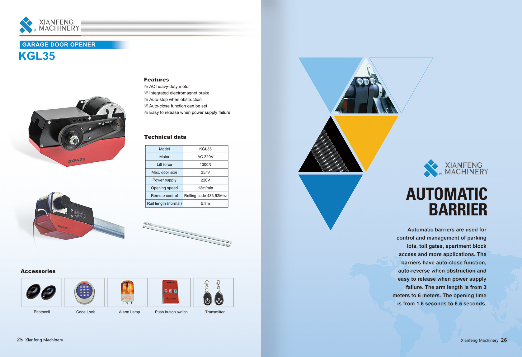 Automatic Garage Sectional Door Operator PORTE GARAGE