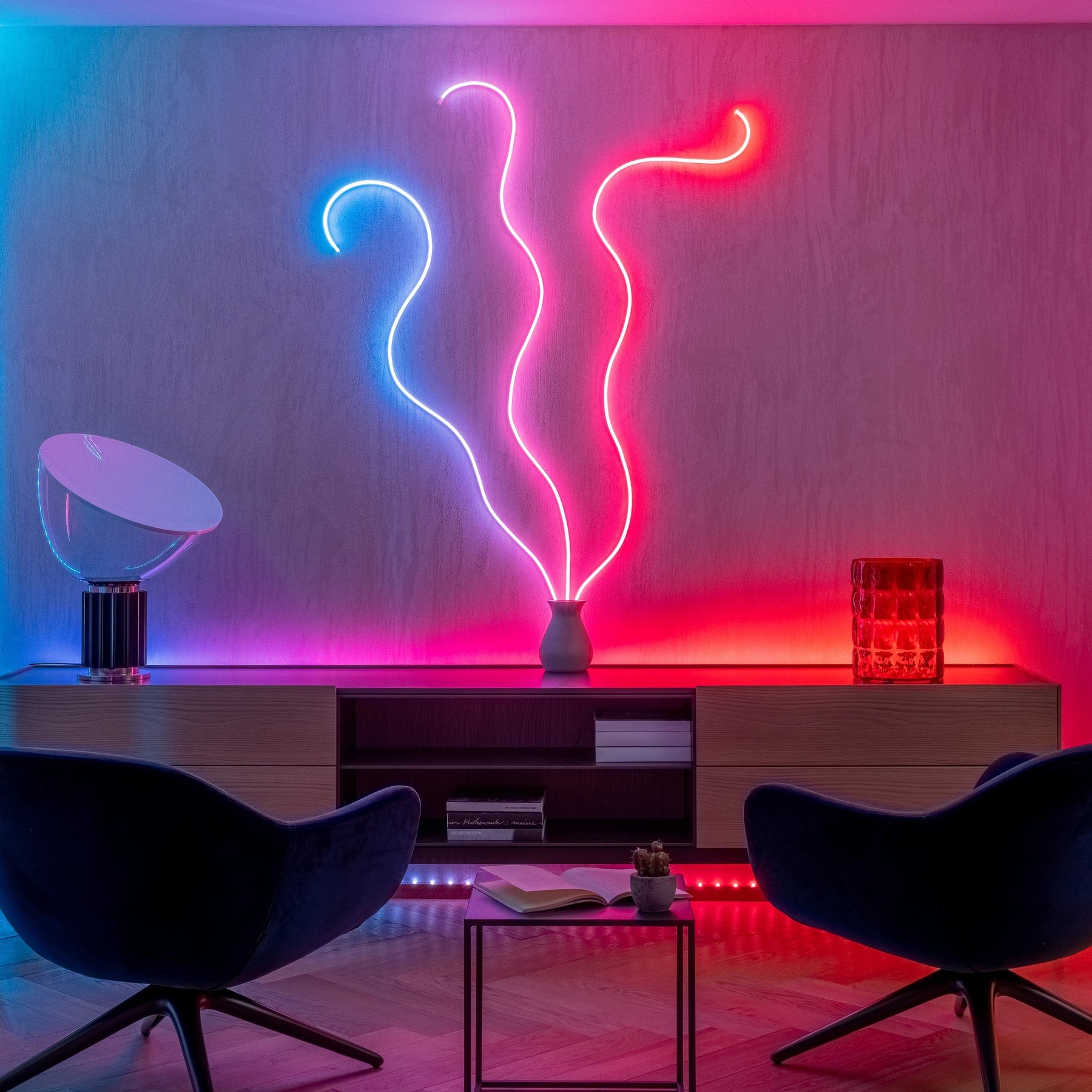 Adjustable RGBIC 2700K - 6500K LED Neon Light Strips With Music Sync