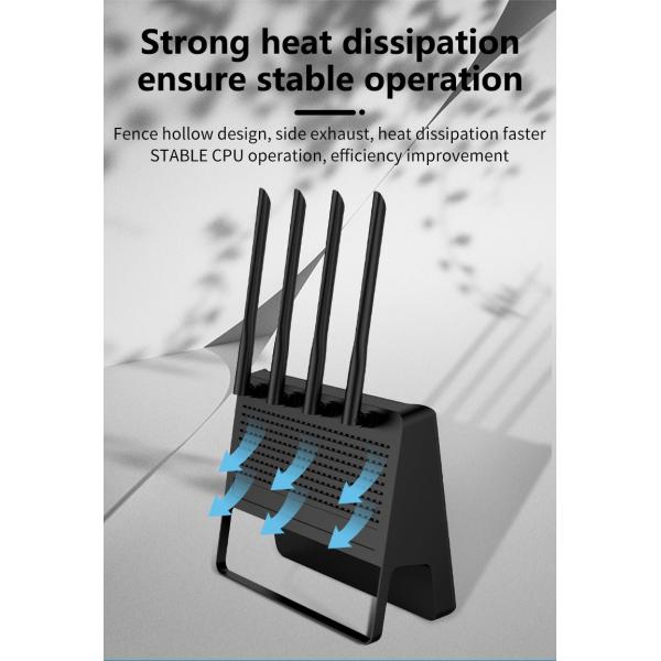 Gigabit 1800Mbps Wifi6 Mesh Router IPQ6000 Quad Core 802 .11 AX 128Mb Nand Flash