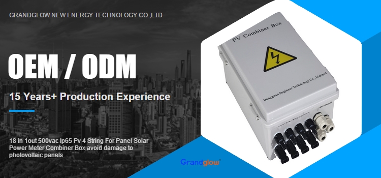 18 in 1out 500vac Ip65 Pv 4 String For Panel Solar Power Meter Combiner Box avoid damage to photovoltaic panels