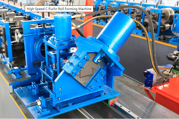 120m/min Thickness 0.6mm CU Purlin Machine With Manual Decoiler