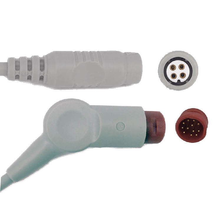 Compatible 12 Pin IBP Adapter Cable To Mindray Transducer Cable