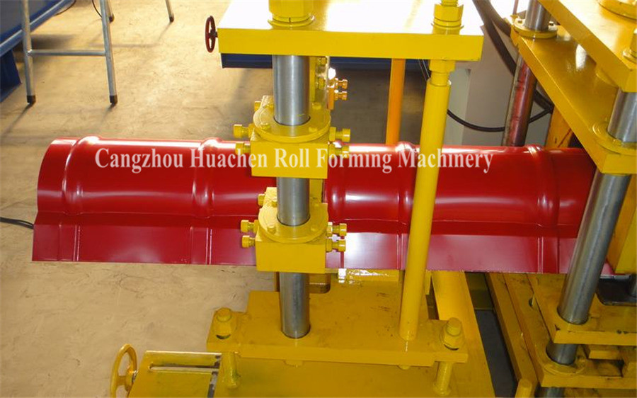 400mm 45# Steel Ridge Cap Roll Forming Machine Roof Tile Roll Forming Machine