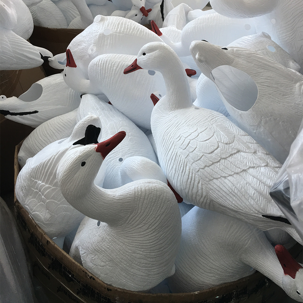 76x23x23cm EVA Foam Floating Snow Goose Decoys Full Body Customized For Hunting