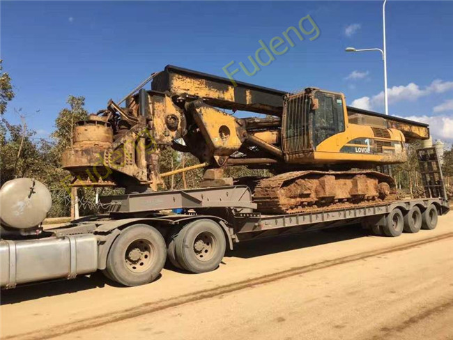 FUWA / BPW Axle Low Bed Semi Trailer High Tensile Steel Q345B Material