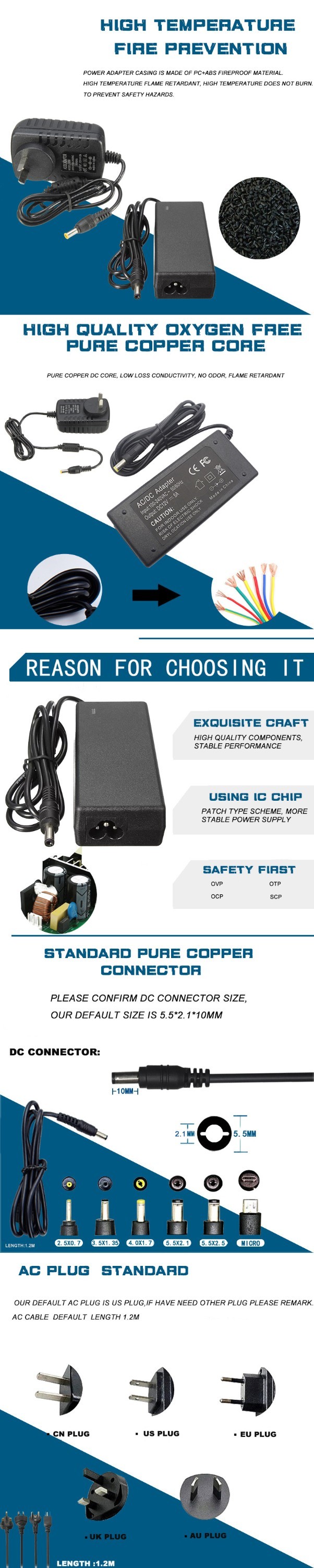16.8V 800mA AC Switching Adapter Power Supply Cord Cable Wall Mount Power Adapter