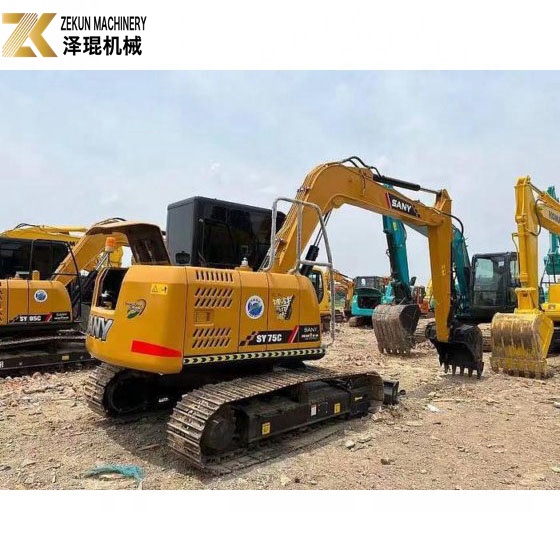 Used Sany SY75 Excavator with 0.28m3 Bucket Capacity and 2001-4000 Working Hours