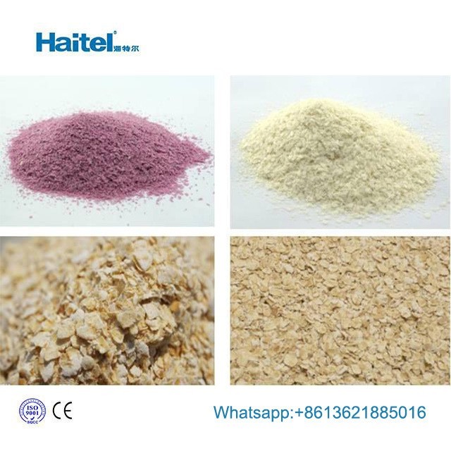 Automatic Oatmeal Oat Flakes Baby Food Production Line 15kw