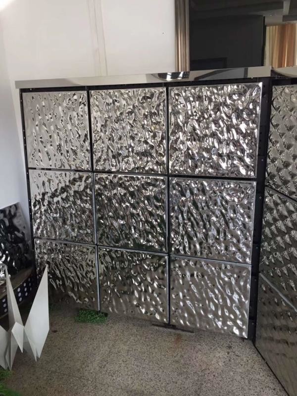 Embossed Stainless Steel Panels Gold Mirror Finish For Facade Wall Cladding Curtain Wall Ceiling 304 316