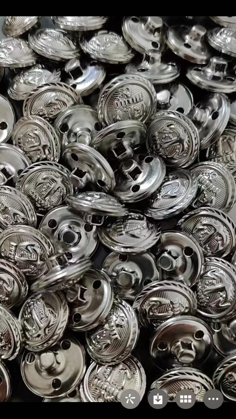 Customized metal sewing coat button custom logo metal buttons for Jacket