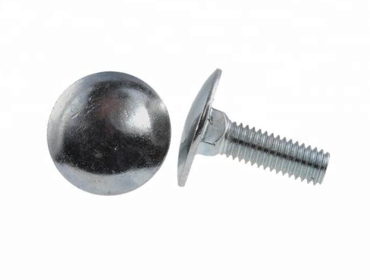 Hardened Steel Grade 8.8 10.9 Round Head Bolts Din 603 607 605 ASME M8 M14 M16 Bolt And Nut