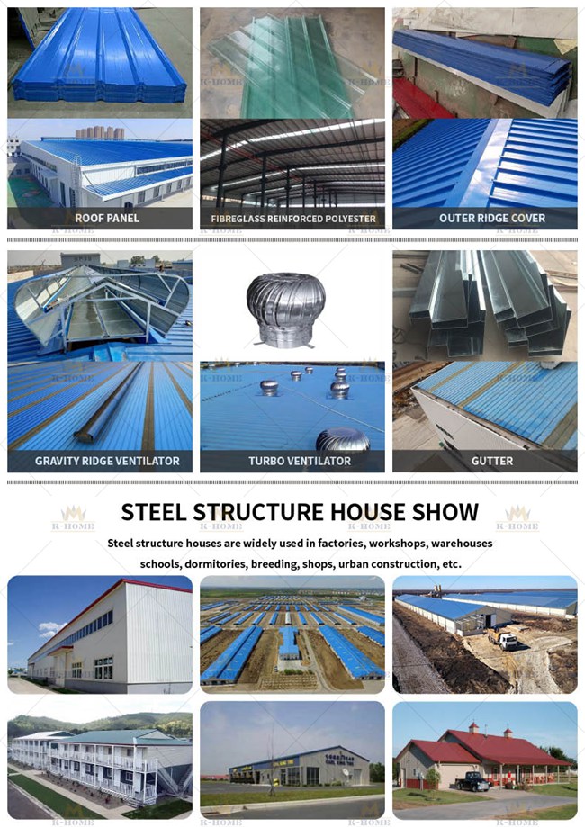 Low Cost Steel Prefabricated Modern Poultry Farm Shed