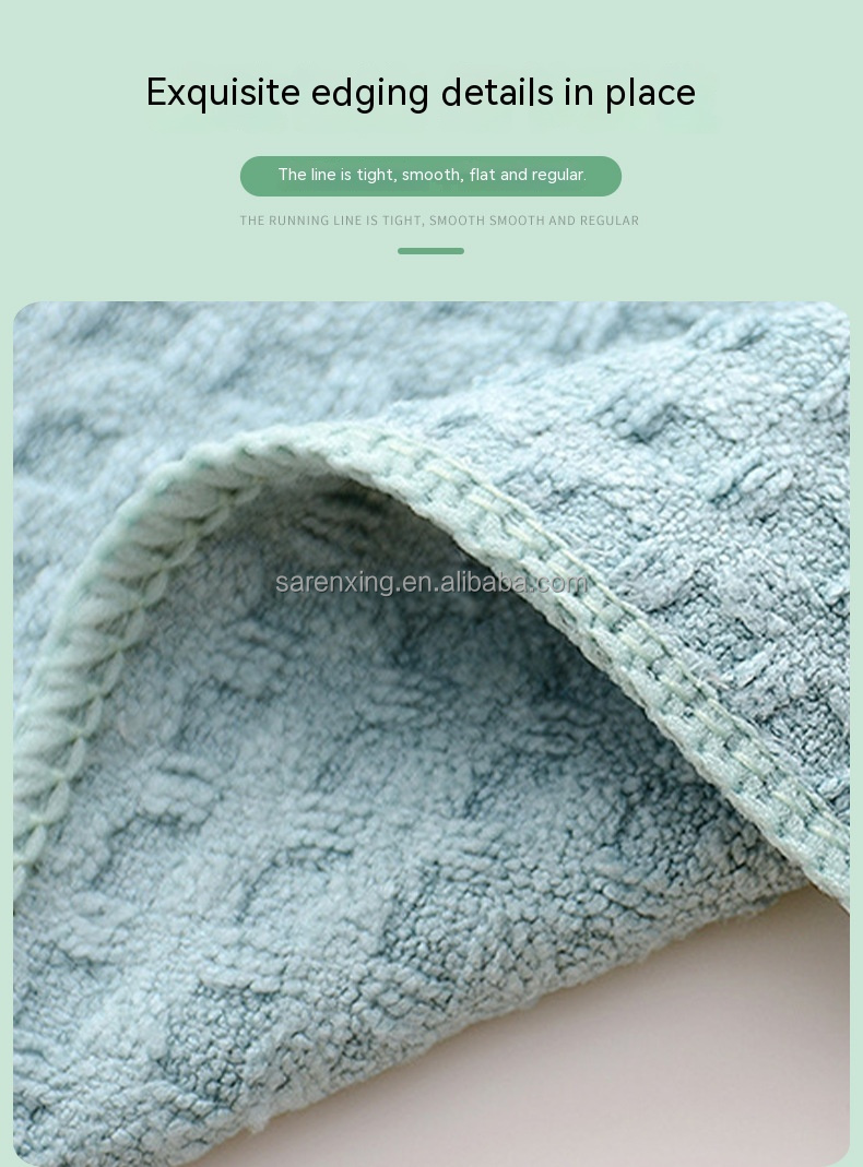 Embroidered 100% Cotton Microfiber Face Towels for Gentle and Effective Cleansing