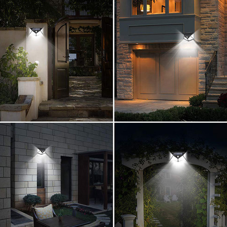 3w SMD Chips LED Solar Wall Light Outdoor PIR Sensor Solar Garden Lights