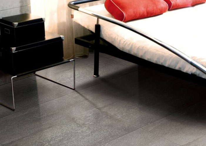 ECO Friendly Grey Living Room Floor Tiles , Stone Look Porcelain Tile