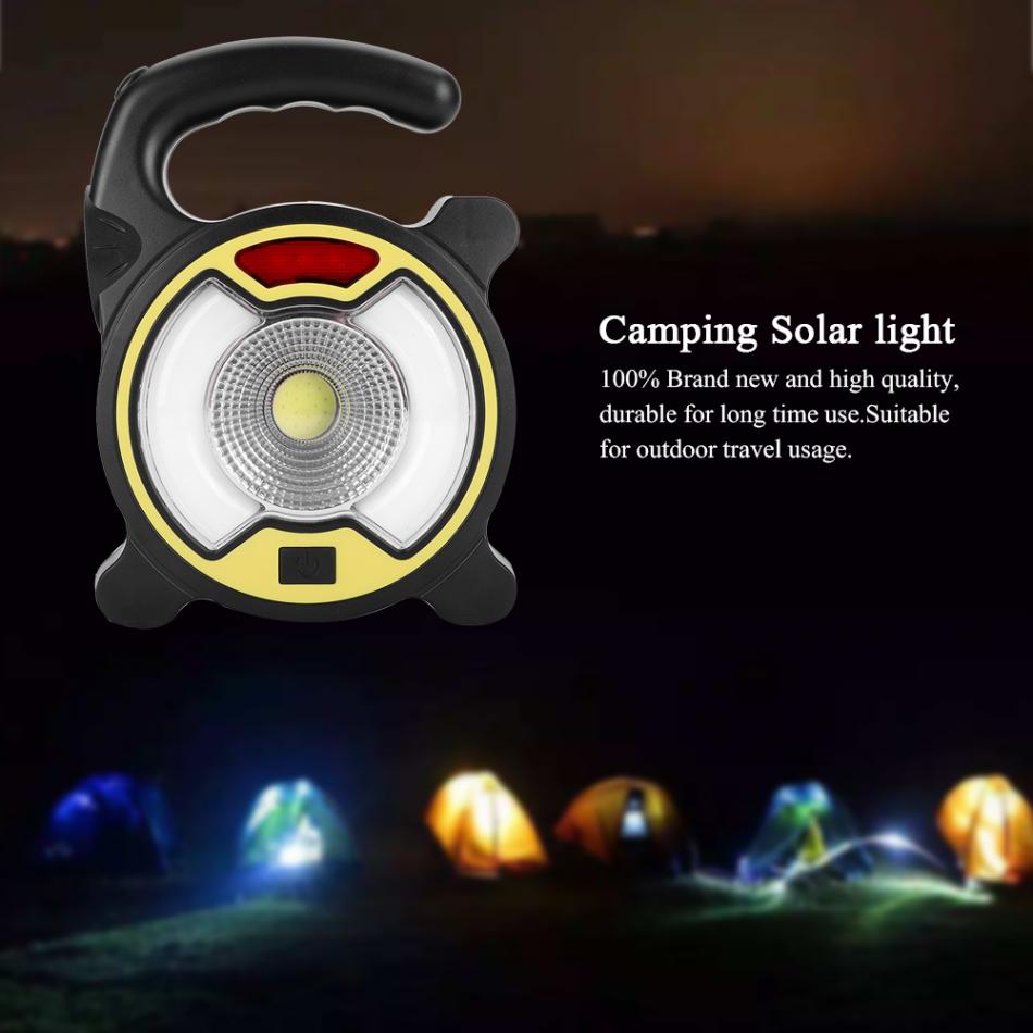 Outdoor Flashlights Luminaire LED 6LEDs Solar Power Collapsible Portable LED Rechargeable Hand Lamp Camping Lantern Ligh