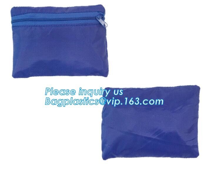 Cheap custom 190T Polyester shopping foldable bags printed with your logo,Reusable foldable bags polyester folding shopp
