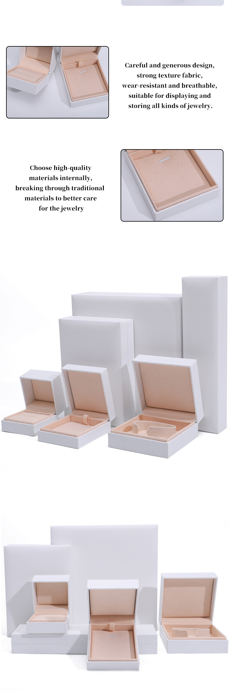 Custom 9x9x4cm Jewelry White Paper Box for Bracelet Earrings Necklace Ring Packaging